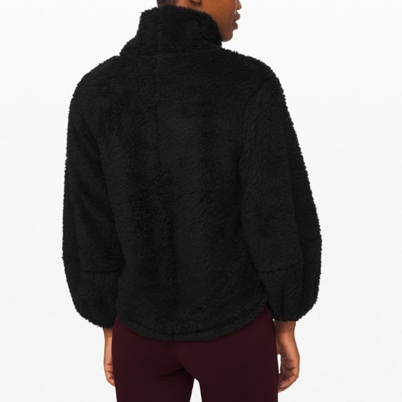 LULULEMON Warm Restore Sherpa Pullover In Green - Picture 2 of 3